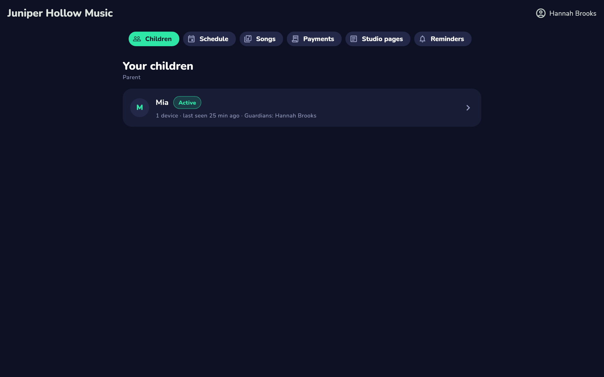 The portal, for parents